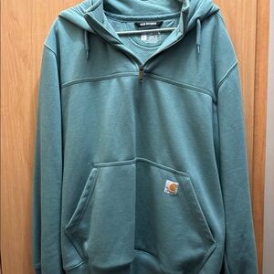 Size Large Carhartt man’s rain defender hoodie